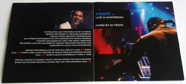 DJ Tiësto : Magik Six: Live In Amsterdam (CD, Comp, Mixed)