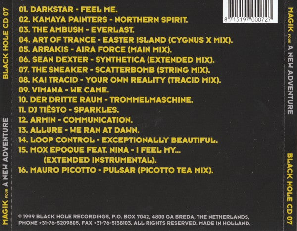 DJ Tiësto : Magik Four: A New Adventure (CD, Comp, Mixed, RE)
