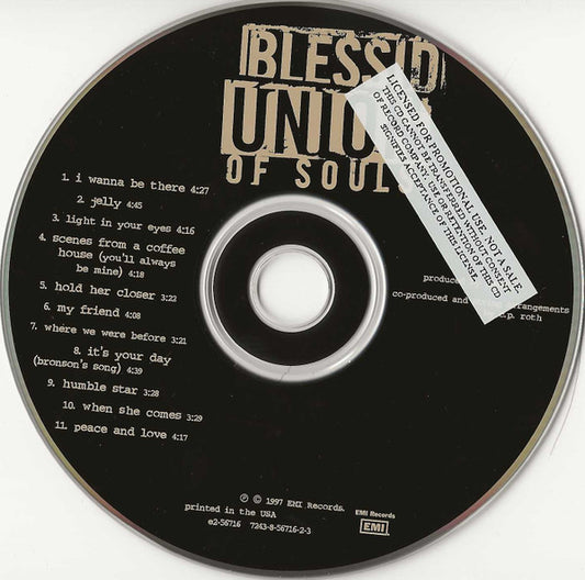 Blessid Union Of Souls : Blessid Union Of Souls (CD, Album, Promo)