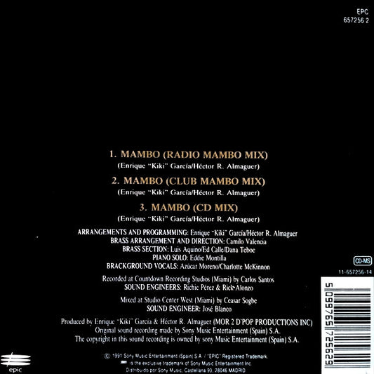Azucar Moreno : Mambo (CD, Maxi, Car)