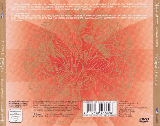 Aaliyah : I Care 4 U (CD, Comp, Enh + DVD-V, PAL + Spe)