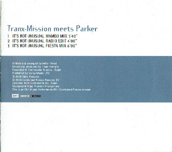 Tranx-Mission Meets Parker (4) : It's Not Unusual (CD, Maxi)