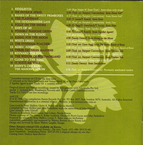 Fairport Convention : Fiddlestix: The Best Of Fairport 1972-1984 (CD, Comp)