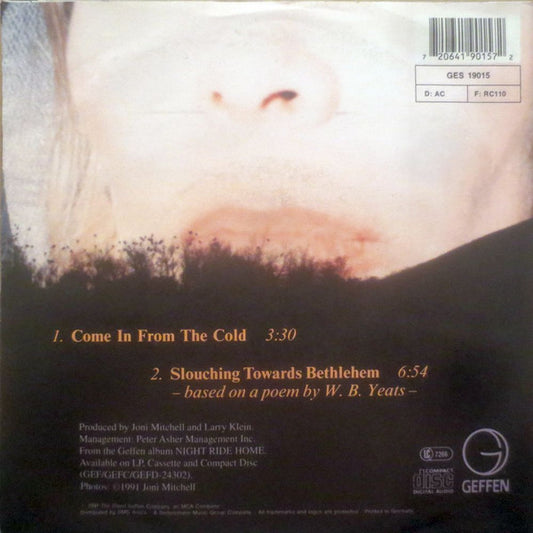 Joni Mitchell : Come In From The Cold (7", Single)