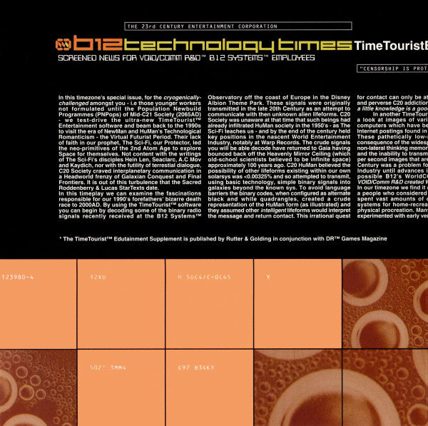 B12 : TimeTourist (CD, Album)