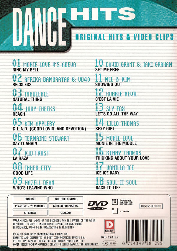 Various : Dance Hits (DVD-V, Comp)