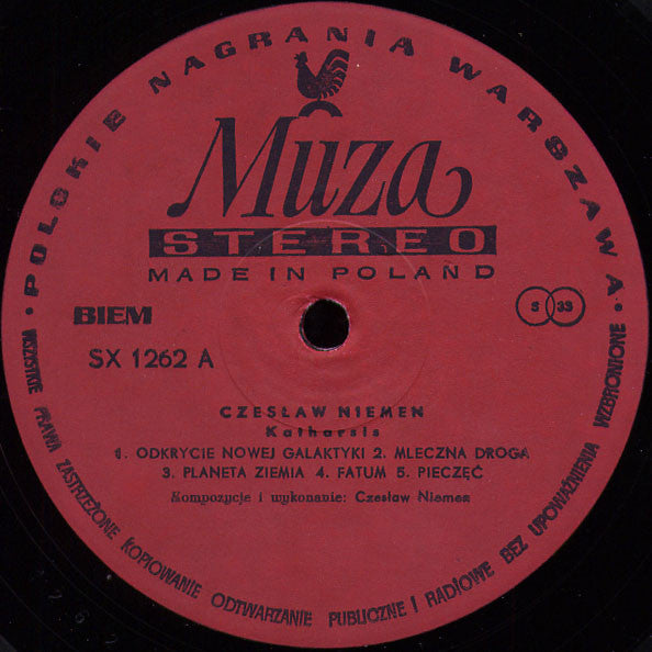 Czesław Niemen : Katharsis (LP, Album, Red)
