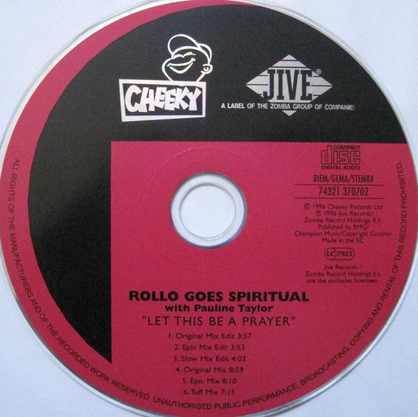 Rollo Goes Spiritual With Pauline Taylor : Let This Be A Prayer (CD, Maxi)