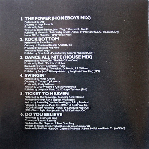 Various : Hangin' With The Homeboys (Original Motion Picture Soundtrack) (CD, Comp)