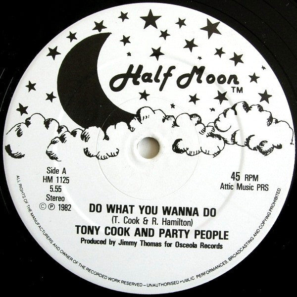 Tony Cook & The Party People : Do What You Wanna Do (12")