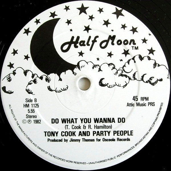 Tony Cook & The Party People : Do What You Wanna Do (12")