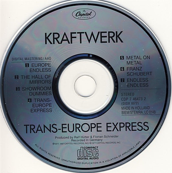 Kraftwerk : Trans-Europe Express (CD, Album, RE)