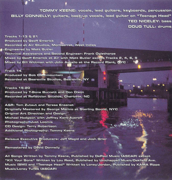 Tommy Keene : Songs From The Film (CD, Album, RE)