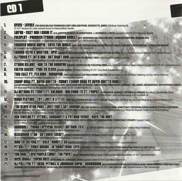 Various : Qmusic Presents Party Rock 2012 (2xCD, Comp)