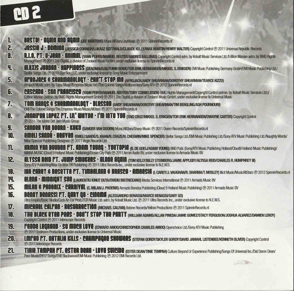 Various : Qmusic Presents Party Rock 2012 (2xCD, Comp)
