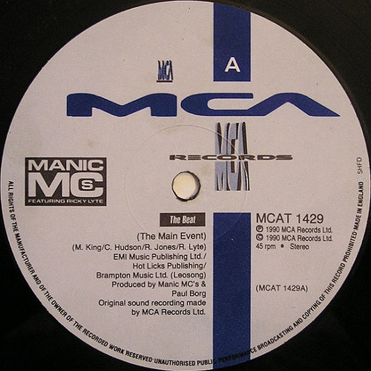 Manic MC's : The Beat (12")
