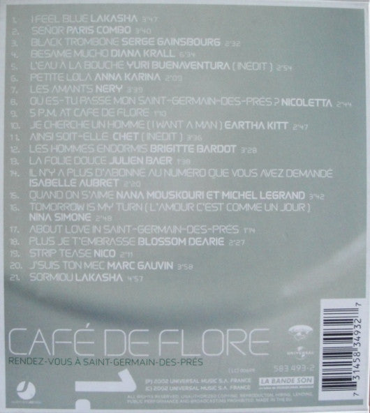 Various : Café De Flore (Rendez-Vous À Saint-Germain-Des-Prés) (CD, Comp)