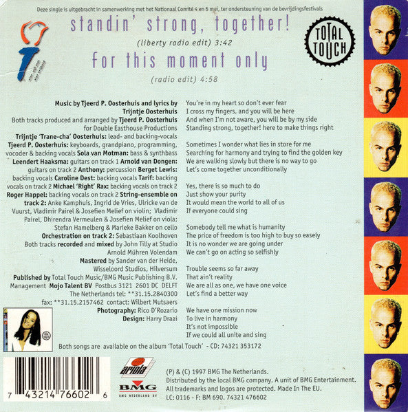 Total Touch : Standin' Strong, Together! / For This Moment Only (CD, Single, Car)