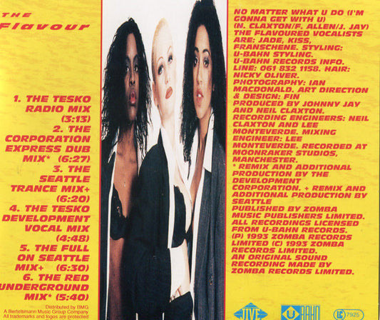 The Flavour : No Matter What U Do (I'm Gonna Get With U) (CD, Maxi)
