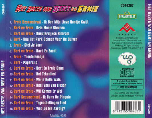 Bert & Ernie : Het Beste Van Bert En Ernie (CD, Comp)