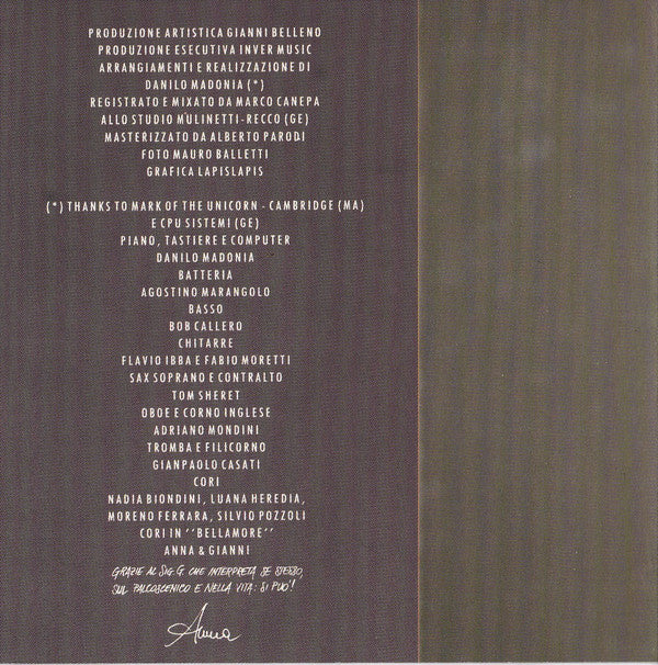 Anna Oxa : Cantautori (CD, Album)