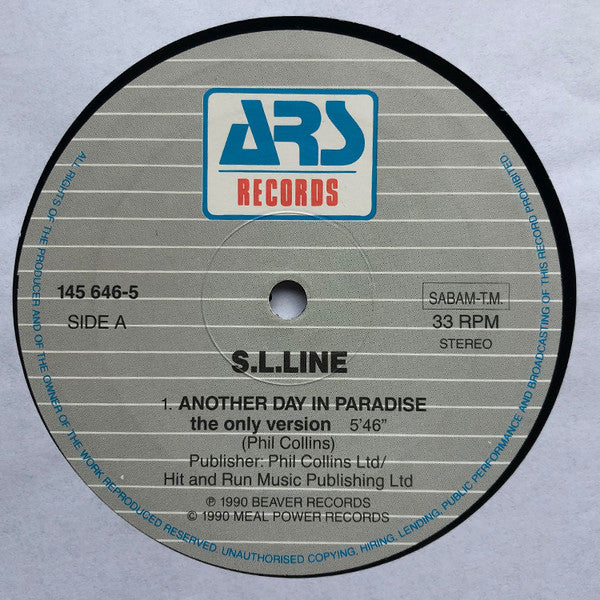 S.L. Line : Another Day In Paradise (12")