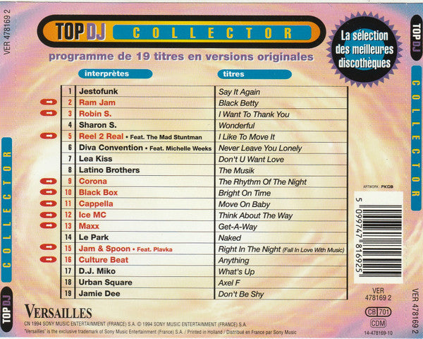 Various : Top DJ Collector (CD, Comp)