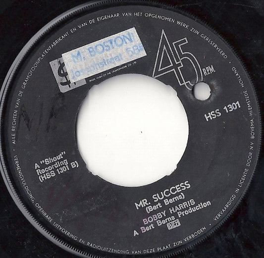 Bobby Harris (3) : Sticky Sticky (7")