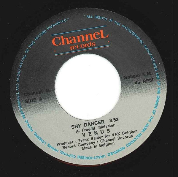 Venus (4) : Shy Dancer (7", Single)