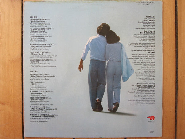 Various : Moment By Moment Original Movie Soundtrack (LP, Album)