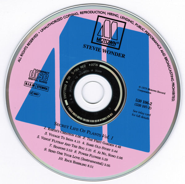 Stevie Wonder : Journey Through The Secret Life Of Plants (2xCD, Album, RE, RP, Uni)