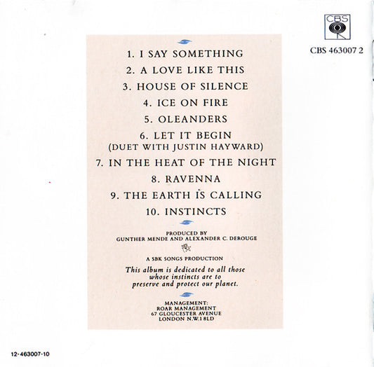 Sally Oldfield : Instincts (CD, Album)