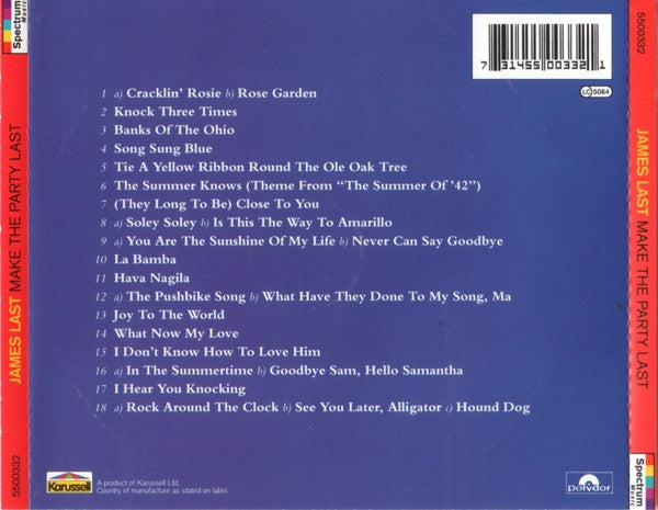 James Last : Make The Party Last (CD, Comp)