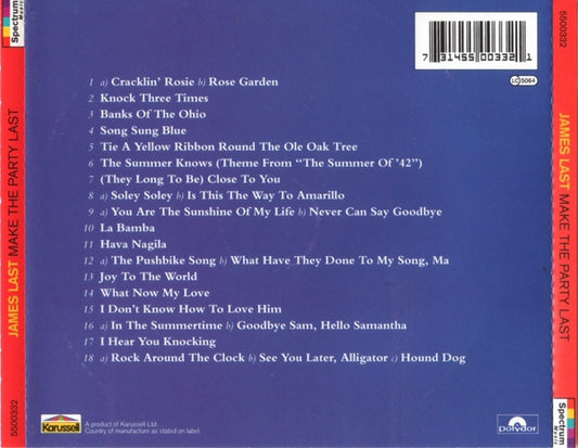 James Last : Make The Party Last (CD, Comp)