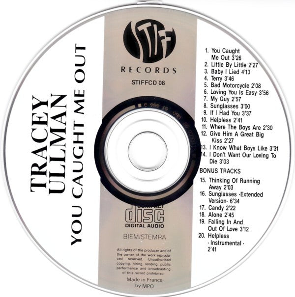 Tracey Ullman : You Caught Me Out (CD, Album, RE)