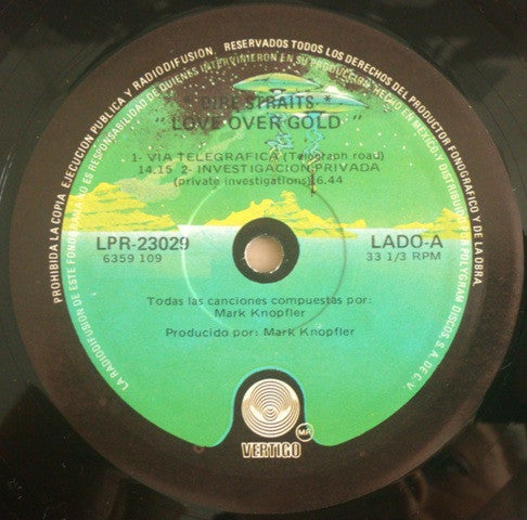 Dire Straits : Love Over Gold (LP, Album)