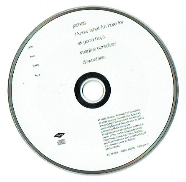 James : I Know What I'm Here For (CD, Maxi)