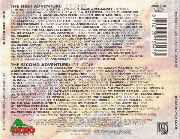 Various : Mega House Mix 1 (Axis Megamix '92) (CD, Mixed)