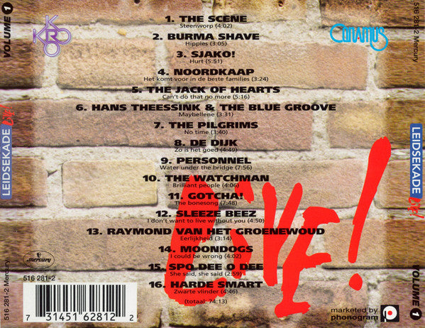 Various : Leidsekade Live! Volume 1 (CD)