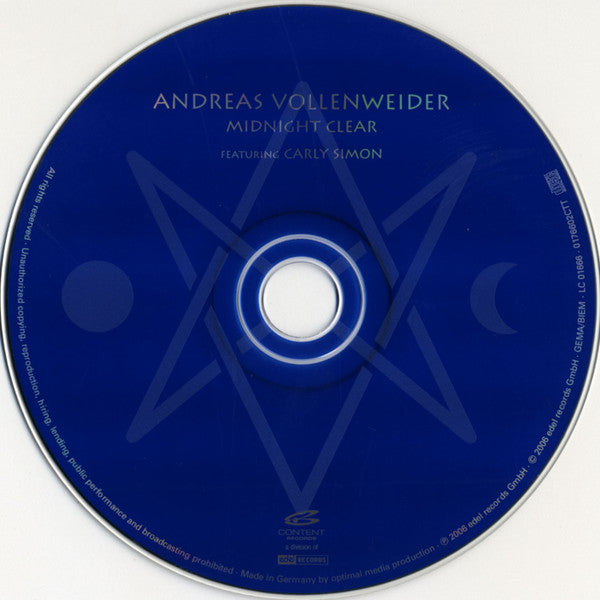 Andreas Vollenweider Featuring Carly Simon : Midnight Clear (CD, Album)