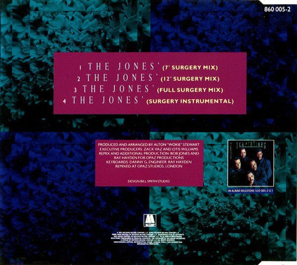 The Temptations : The Jones' - UK Remix (CD, Maxi)