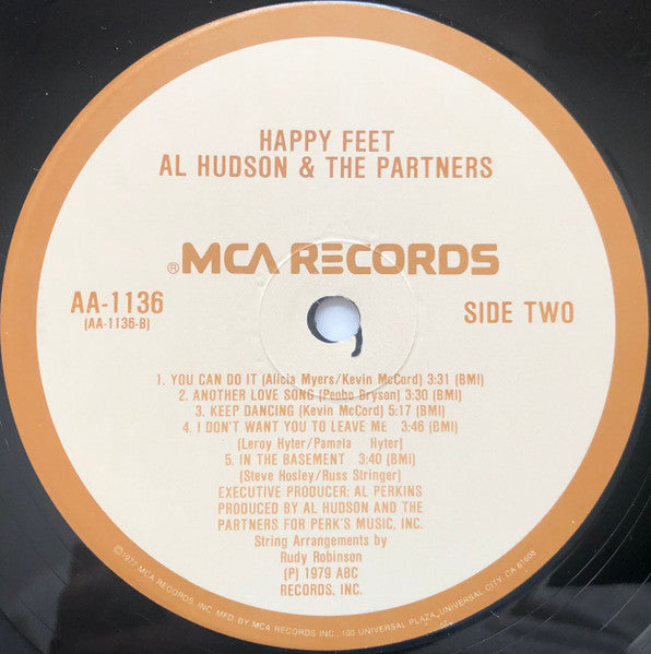 Al Hudson & The Partners : Happy Feet (LP, Album, RE, RP)