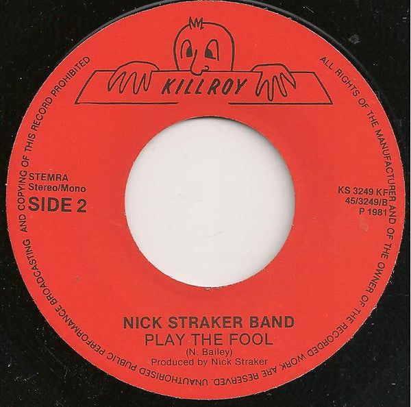 Nick Straker Band : Leaving On The Midnight Train (7", Single)