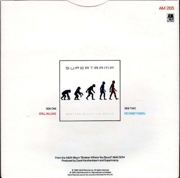 Supertramp : Still In Love / No Inbetween (7")