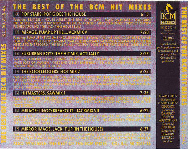 Various : The Best Of The BCM Hit Mixes (CD, Comp, P/Mixed)