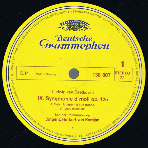 Ludwig van Beethoven - Berliner Philharmoniker / Herbert von Karajan : IX. Symphonie / Symphonie Nr. 8 (2xLP, Album + Box)