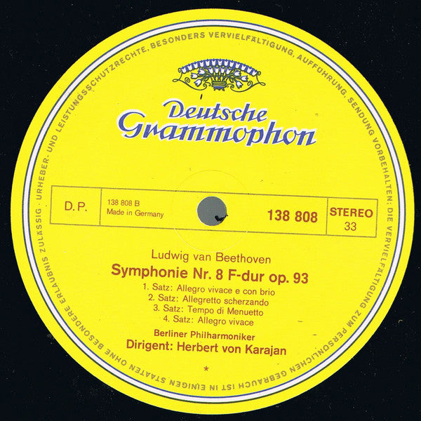 Ludwig van Beethoven - Berliner Philharmoniker / Herbert von Karajan : IX. Symphonie / Symphonie Nr. 8 (2xLP, Album + Box)