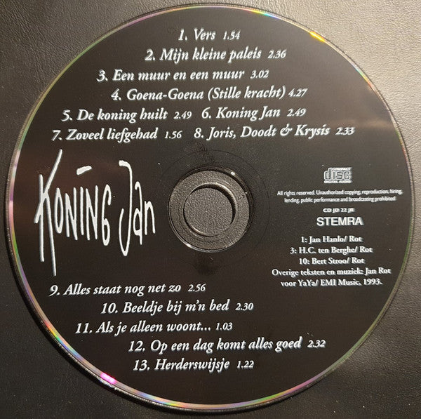 Jan Rot : Koning Jan (CD, Album)