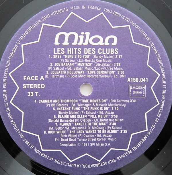 Various : Les Hits Des Clubs (LP, Comp)