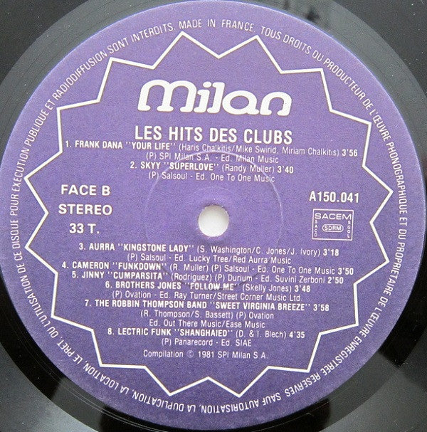 Various : Les Hits Des Clubs (LP, Comp)